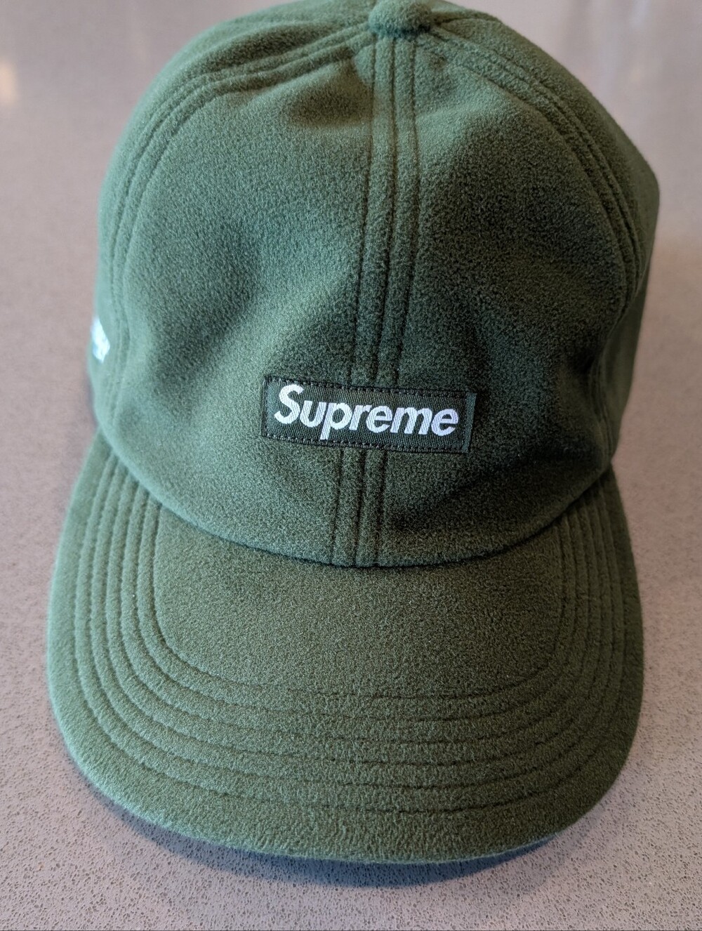 Supreme Windstopper Olive Green Fleece Box Logo Cap with Ear Flaps